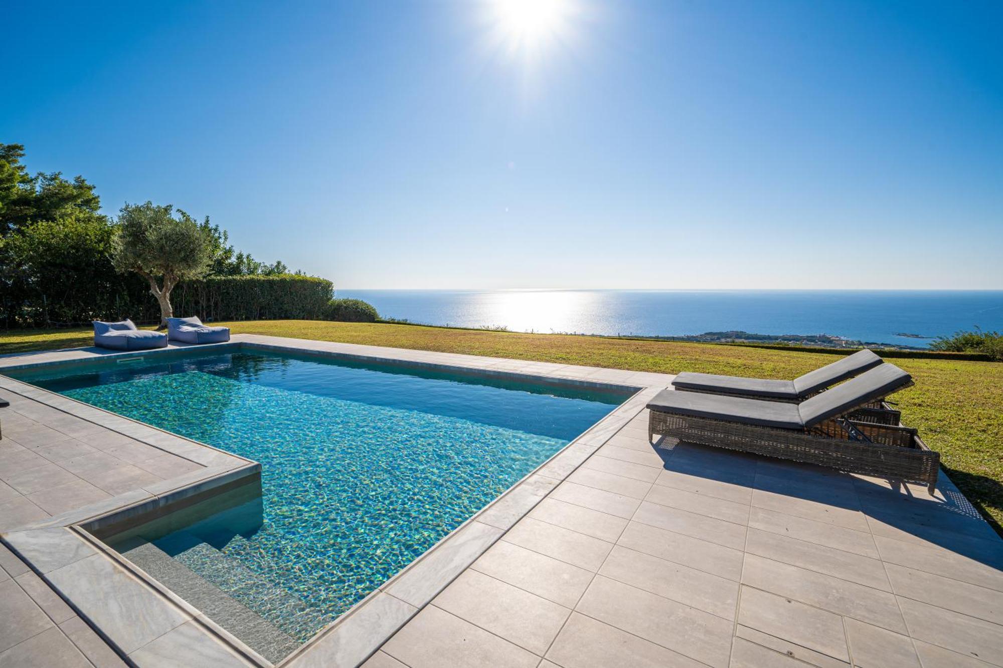 Villa Grande Azzurro In Lakíthra Exterior foto
